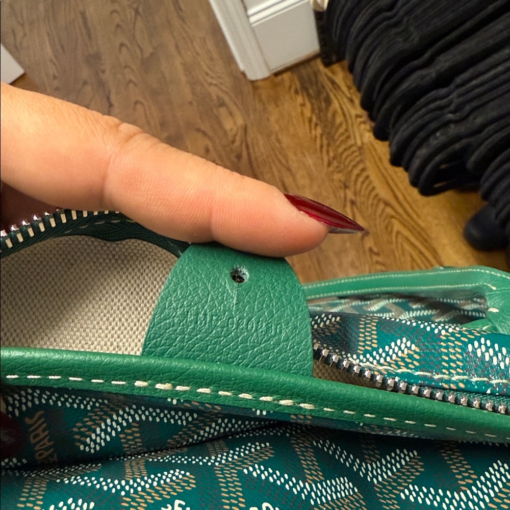Goyard Green Teal St. Louis Tote - Picture 6 of 6